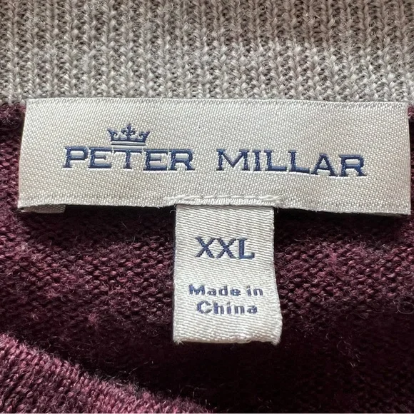 Peter Millar Purple Half-Zip Sweater - Picture 4 of 10